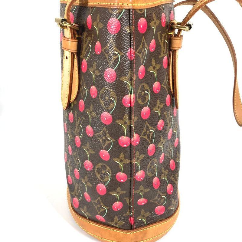 Louis Vuitton Shoulder Bag Bucket PM Monogram Canvas Brown — view 2