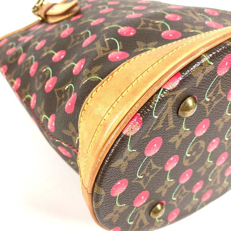 Louis Vuitton Shoulder Bag Bucket PM Monogram Canvas Brown — view 7