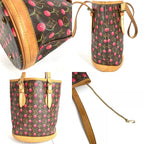 Louis Vuitton Shoulder Bag Bucket PM Monogram Canvas Brown — view 8