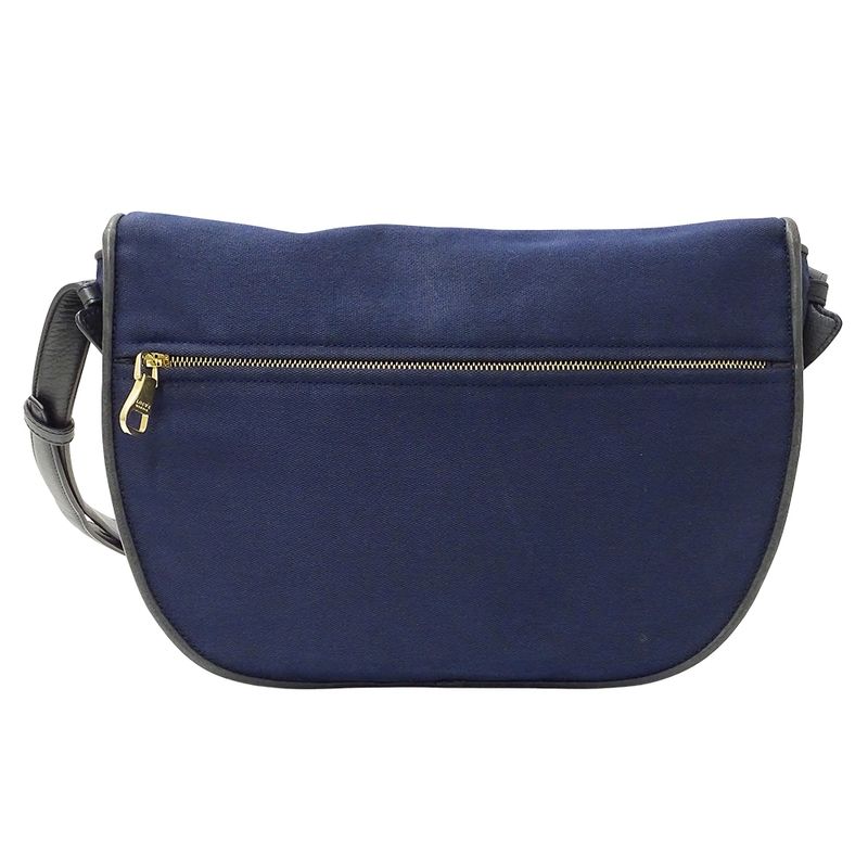 Loewe Bag Shoulder Canvas Navy Logo Crossbody — view 2