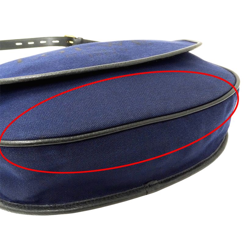 Loewe Bag Shoulder Canvas Navy Logo Crossbody — view 8