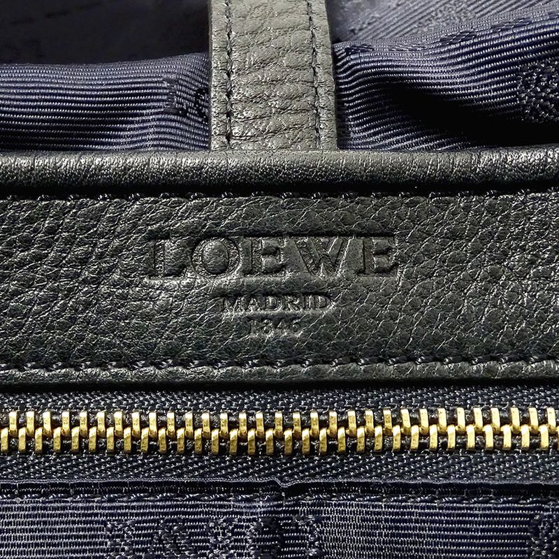 Loewe Bag Shoulder Canvas Navy Logo Crossbody — view 6