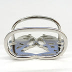 Hermes Scarf Ring Brides De Gala Metal Silver SV — view 6