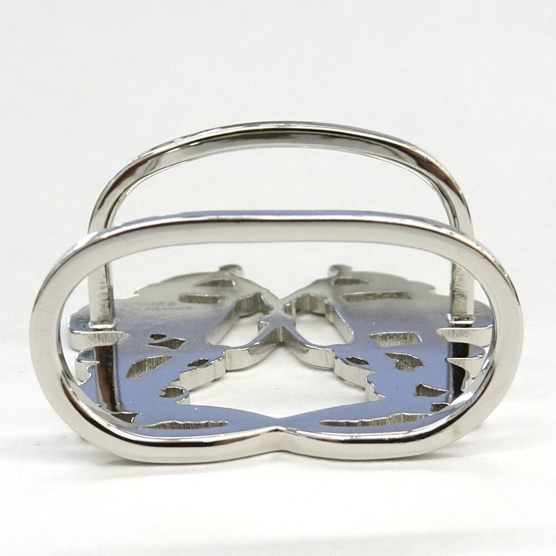 Hermes Scarf Ring Brides De Gala Metal Silver SV — view 6