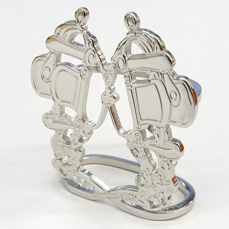 Hermes Scarf Ring Brides De Gala Metal Silver SV — view 7