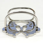 Hermes Scarf Ring Brides De Gala Metal Silver SV — view 5