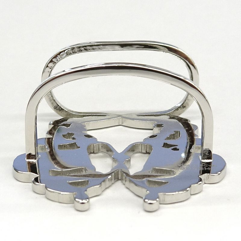 Hermes Scarf Ring Brides De Gala Metal Silver SV — view 5