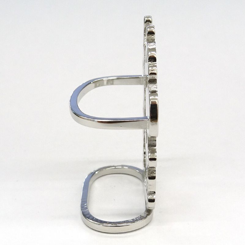 Hermes Scarf Ring Brides De Gala Metal Silver SV — view 4
