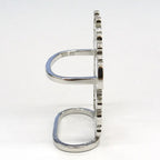 Hermes Scarf Ring Brides De Gala Metal Silver SV — view 4