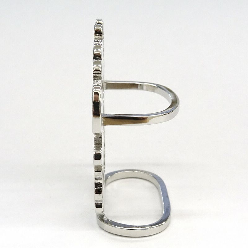 Hermes Scarf Ring Brides De Gala Metal Silver SV — view 2
