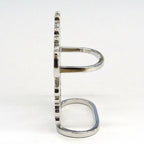 Hermes Scarf Ring Brides De Gala Metal Silver SV — view 2