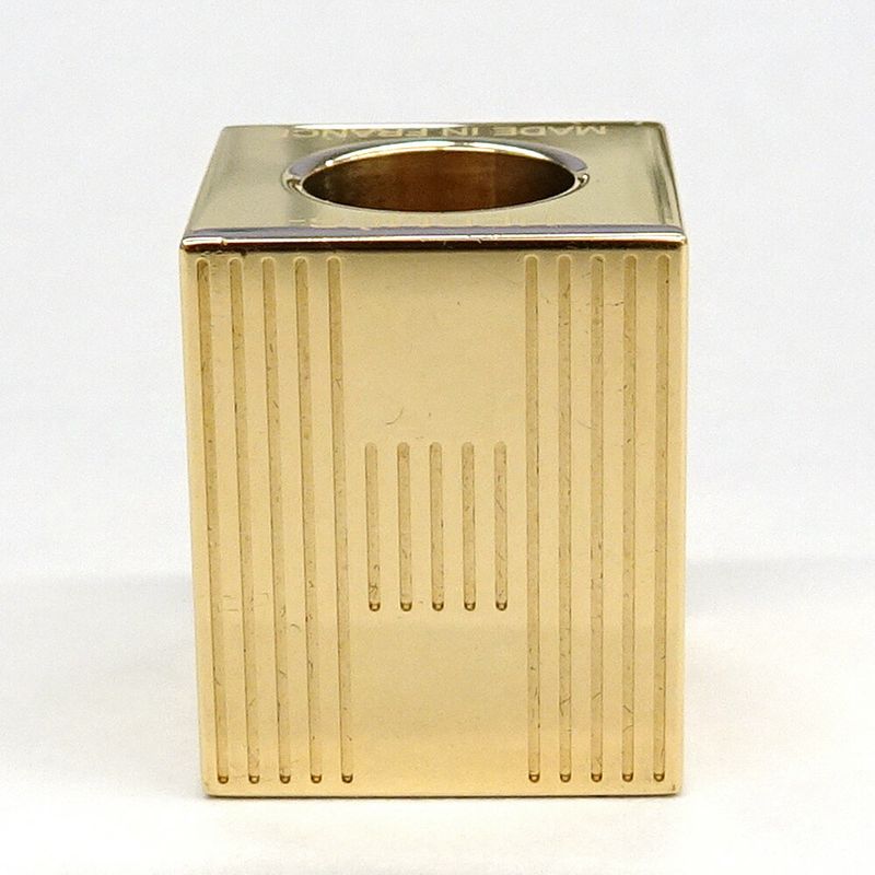 Hermes Scarf Ring Cube Teme H Motif Metal Gold GD — view 3