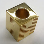 Hermes Scarf Ring Cube Teme H Motif Metal Gold GD — view 8