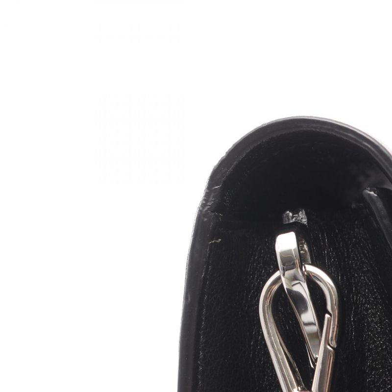 Prada Shoulder Bag Glace'calf 1 Bd296 Black Leather Triangle Logo — view 9