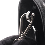 Prada Shoulder Bag Glace'calf 1 Bd296 Black Leather Triangle Logo — view 8