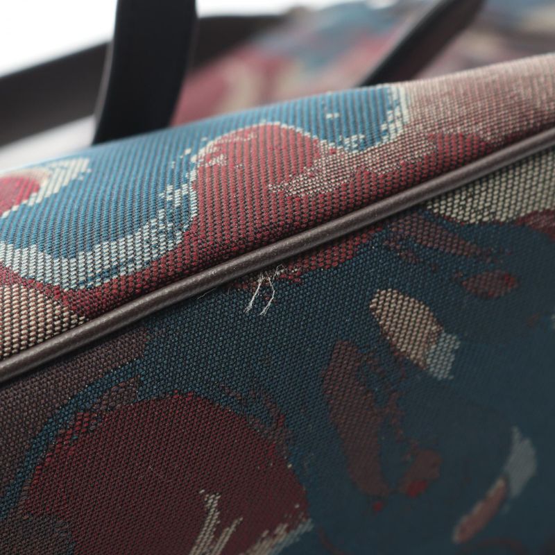 Christian Dior Peter Doig Saddle Navy Brown Canvas Leather — view 7