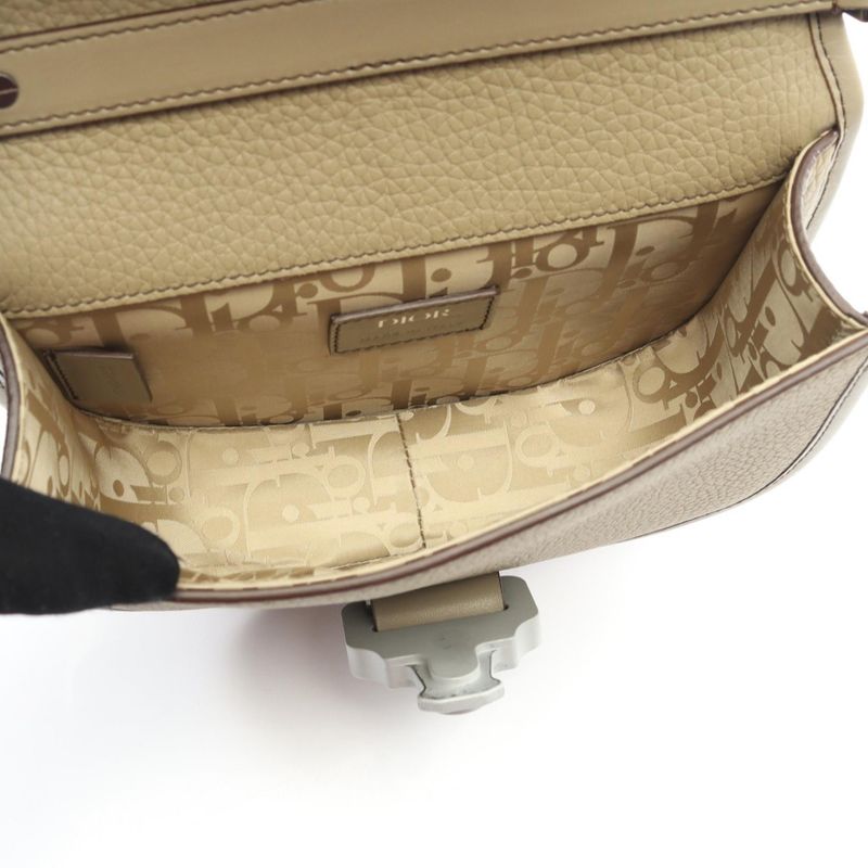 Dior Gallop Mini Beige Leather Shoulder Bag — view 4
