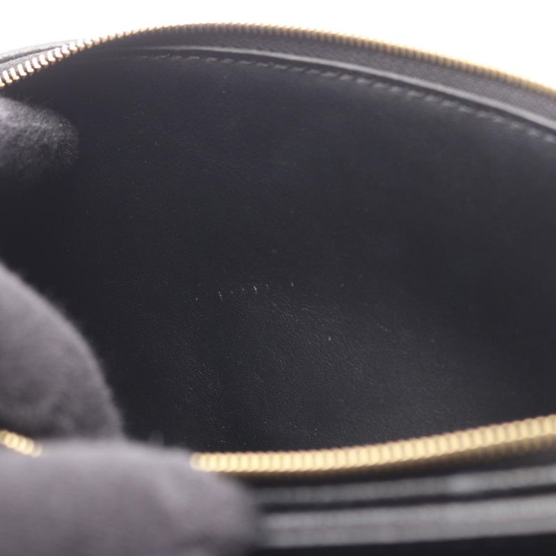 Louis Vuitton Shoulder Bag Malso Noir Black Leather — view 6