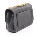Louis Vuitton Shoulder Bag Malso Noir Black Leather — view 2