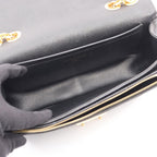 Louis Vuitton Shoulder Bag Malso Noir Black Leather — view 4