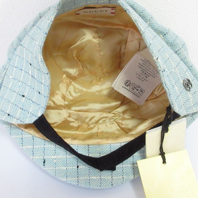 Gucci Double G Cap L 3 Hat2 Size Light Blue 23AW — view 8