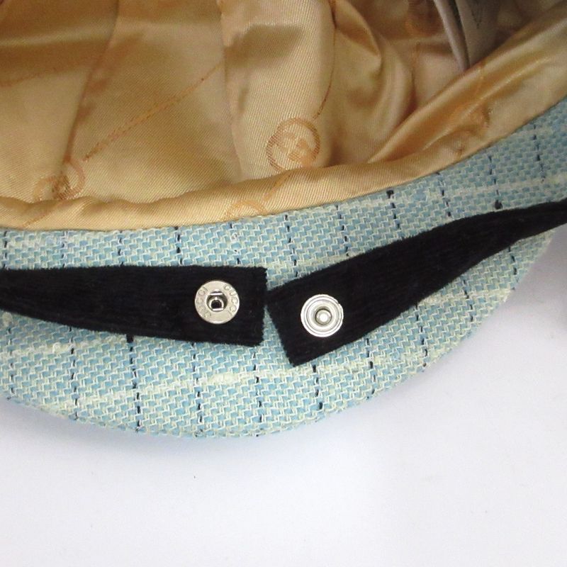 Gucci Double G Cap L 3 Hat2 Size Light Blue 23AW — view 7