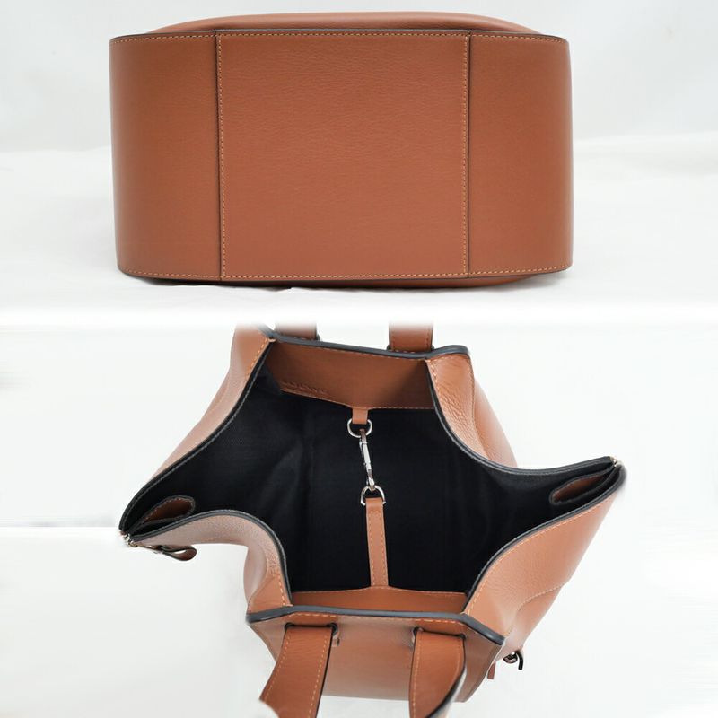 Loewe Hammock Bag Small 2-Way Brown Shoulder Hand Leather — view 5