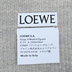 Loewe Logo Muffler Grey X22 rib Scarf — view 5