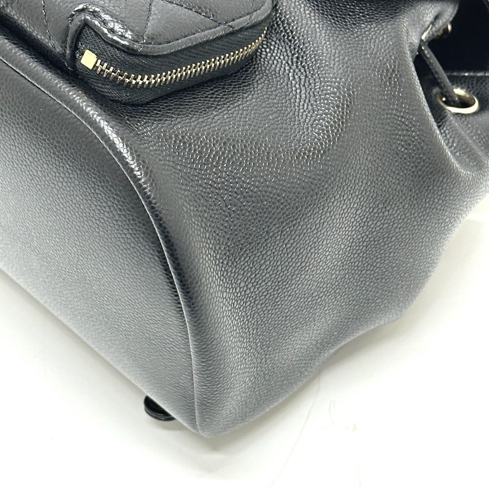 Chanel Rucksack Turnlock As3530 Grain Calf Leather Black — view 4
