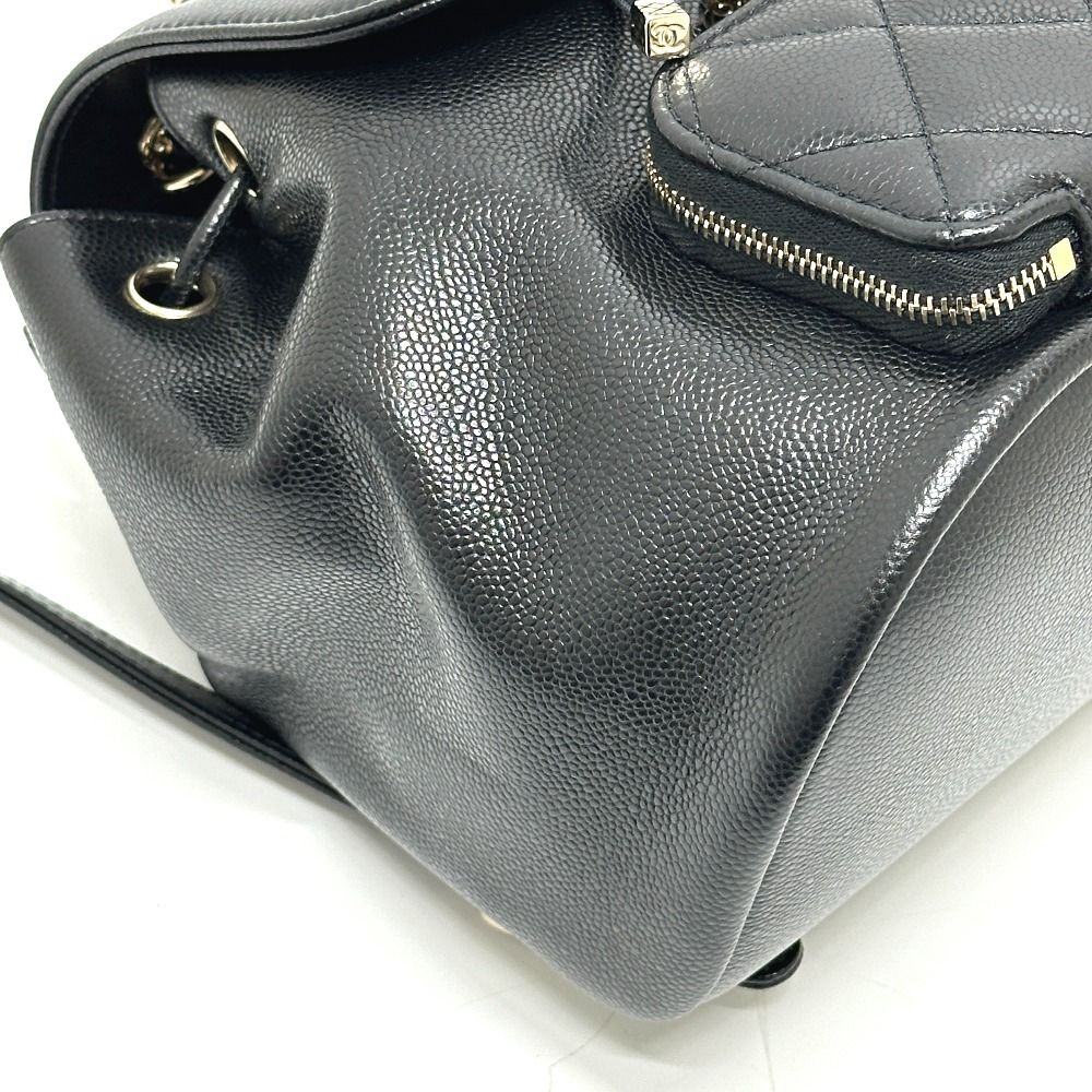 Chanel Rucksack Turnlock As3530 Grain Calf Leather Black — view 5