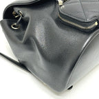 Chanel Rucksack Turnlock As3530 Grain Calf Leather Black — view 5