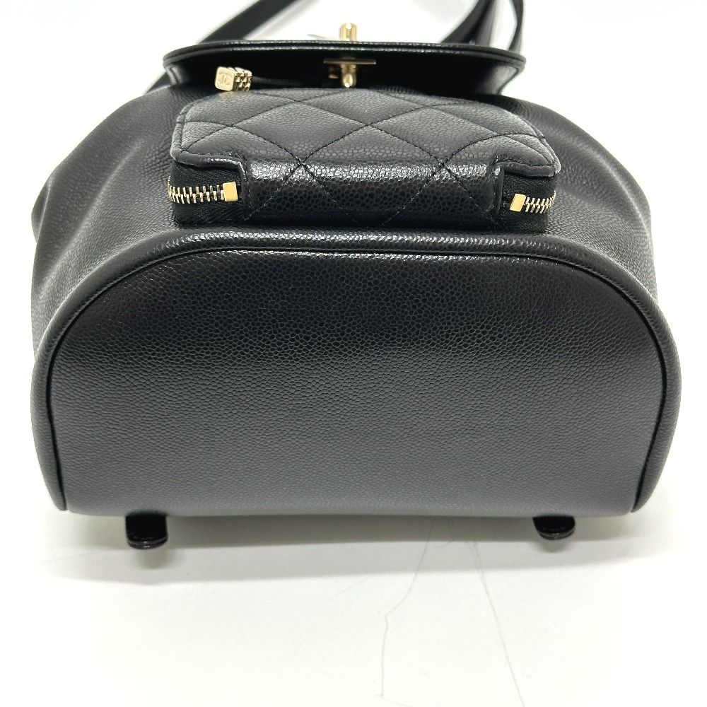 Chanel Rucksack Turnlock As3530 Grain Calf Leather Black — view 3