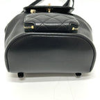 Chanel Rucksack Turnlock As3530 Grain Calf Leather Black — view 3