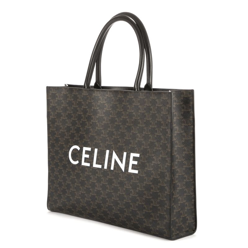 Celine Horizontal Cabas Black Triomphe Canvas — view 3
