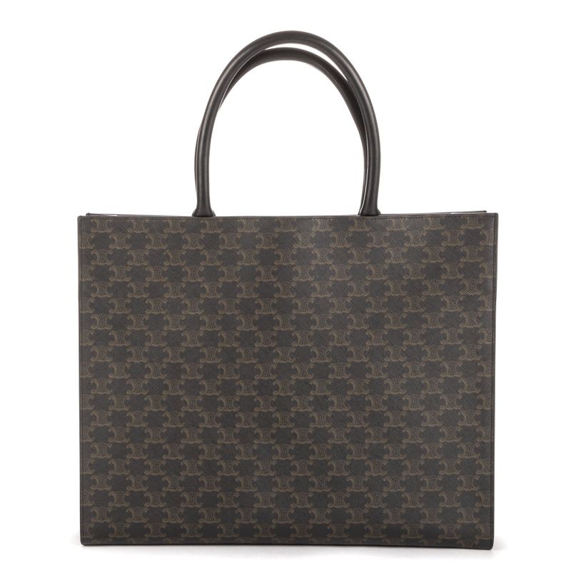 Celine Horizontal Cabas Black Triomphe Canvas — view 5