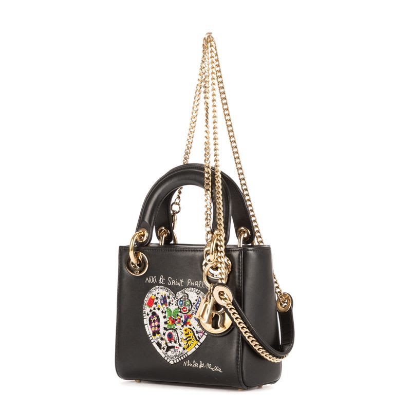 Dior Niki De Saint Phalle Lady Black Heart Shape Sequin — view 3