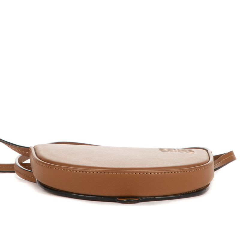 Loewe Mini Zip Crossbody Brown Calfskin Leather — view 7