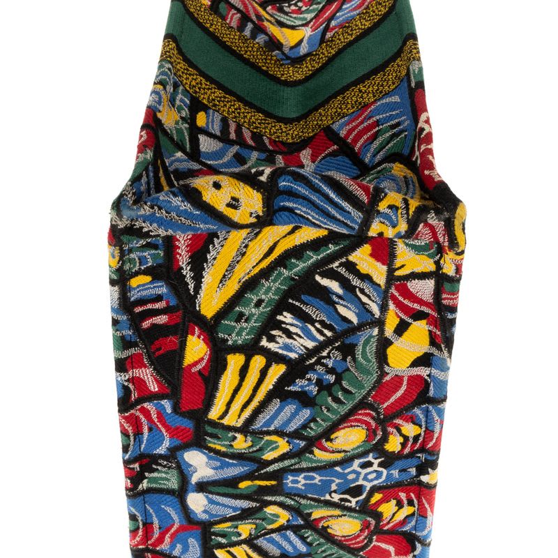 Dior Butterfly Book Tote Green Multicolor Print Canvas — view 9