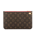 Louis Vuitton Neverfull Pouch Brown Monogram Canvas — view 5