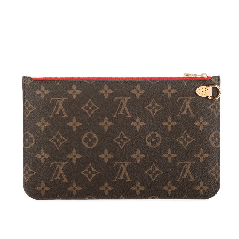 Louis Vuitton Neverfull Pouch Brown Monogram Canvas — view 5
