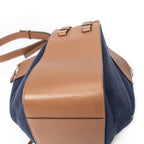 Loewe Small Hammock Blue Brown Denim Canvas — view 8