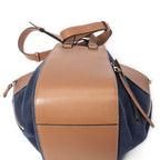 Loewe Small Hammock Blue Brown Denim Canvas — view 9