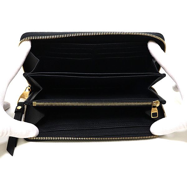 Louis Vuitton Zippy Wallet Monogram Empreinte Leather S Rank — view 3