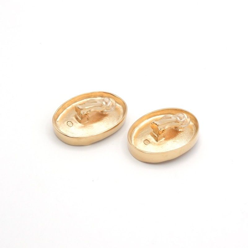Chanel Earrings Gold Coco Mark Logo — view 4