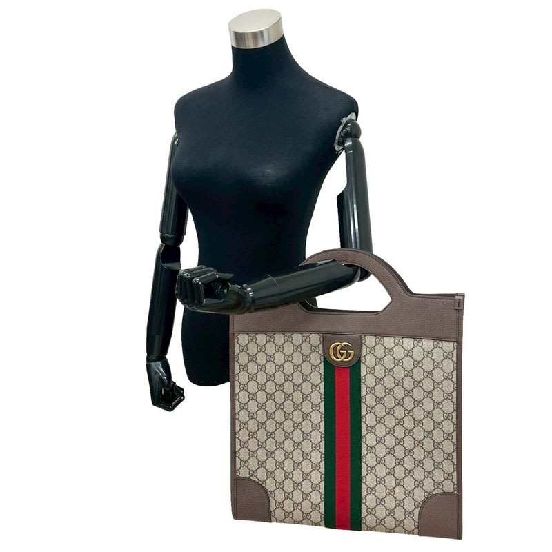 Gucci Ophidia GG Supreme Sherry Line Leather