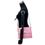 Celine Vintage Logo Ring Hardware Leather Shoulder Bag Pochette — view 3