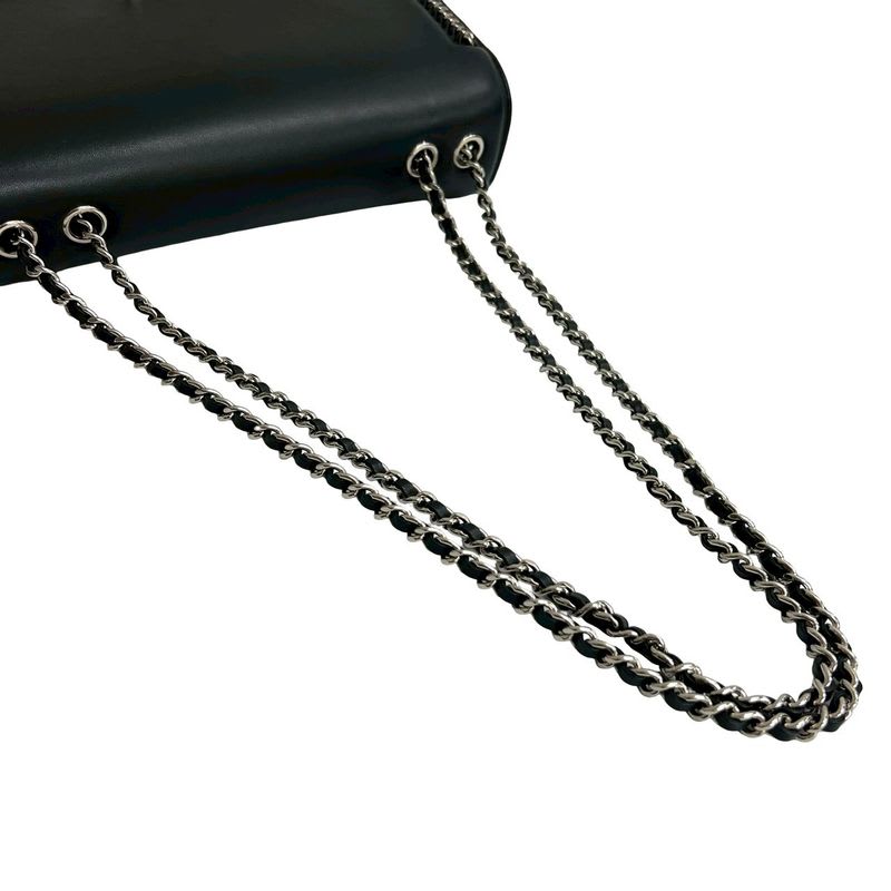 Chanel Leather Turnlock Chain Shoulder Bag — view 5