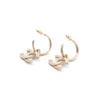Chanel Gold Multicolor Coco Mark Hoop Rhinestone — view 4