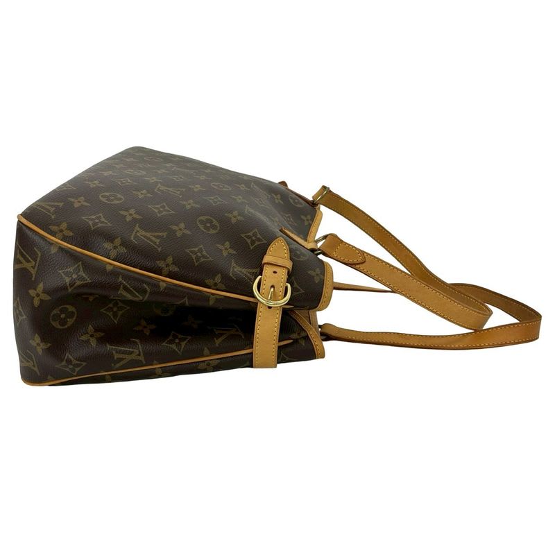 Louis Vuitton Batignolles Oriental Monogram Leather Tote Bag Handbag Brown 406-7 — view 7