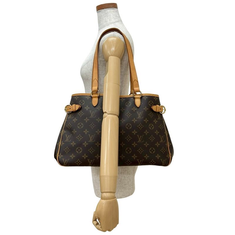Louis Vuitton Batignolles Oriental Monogram Leather Tote Bag Handbag Brown 406-7 — view 3